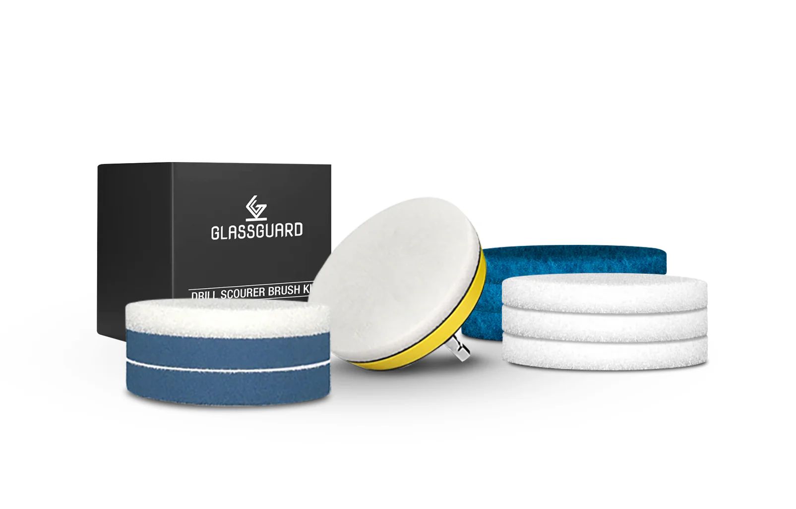 GLASSGUARD™ Drill Scourer Brush + Refill Bundle