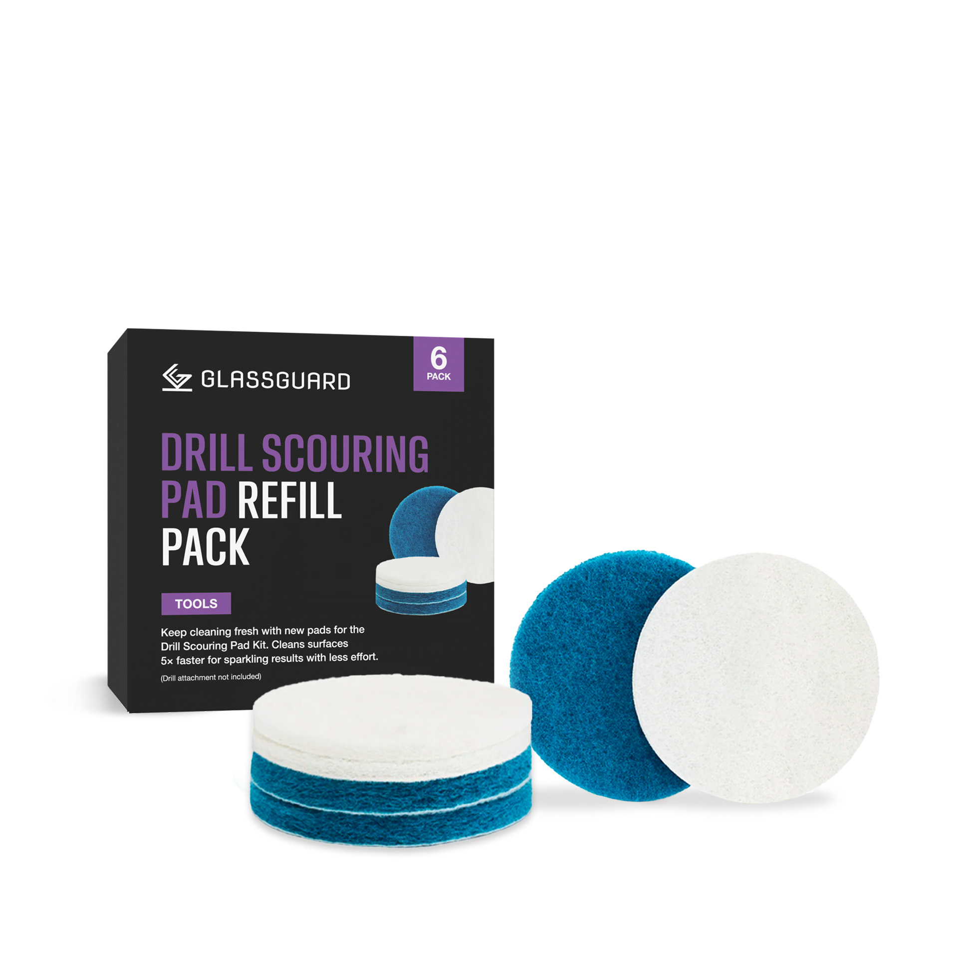 GLASSGUARD® Drill Scourer Brush Refill Pack image