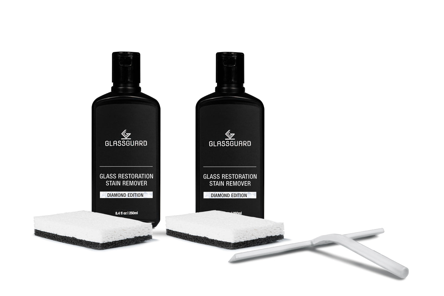 GLASSGUARD™ Glass Stain Remover + Squeegee Bundle