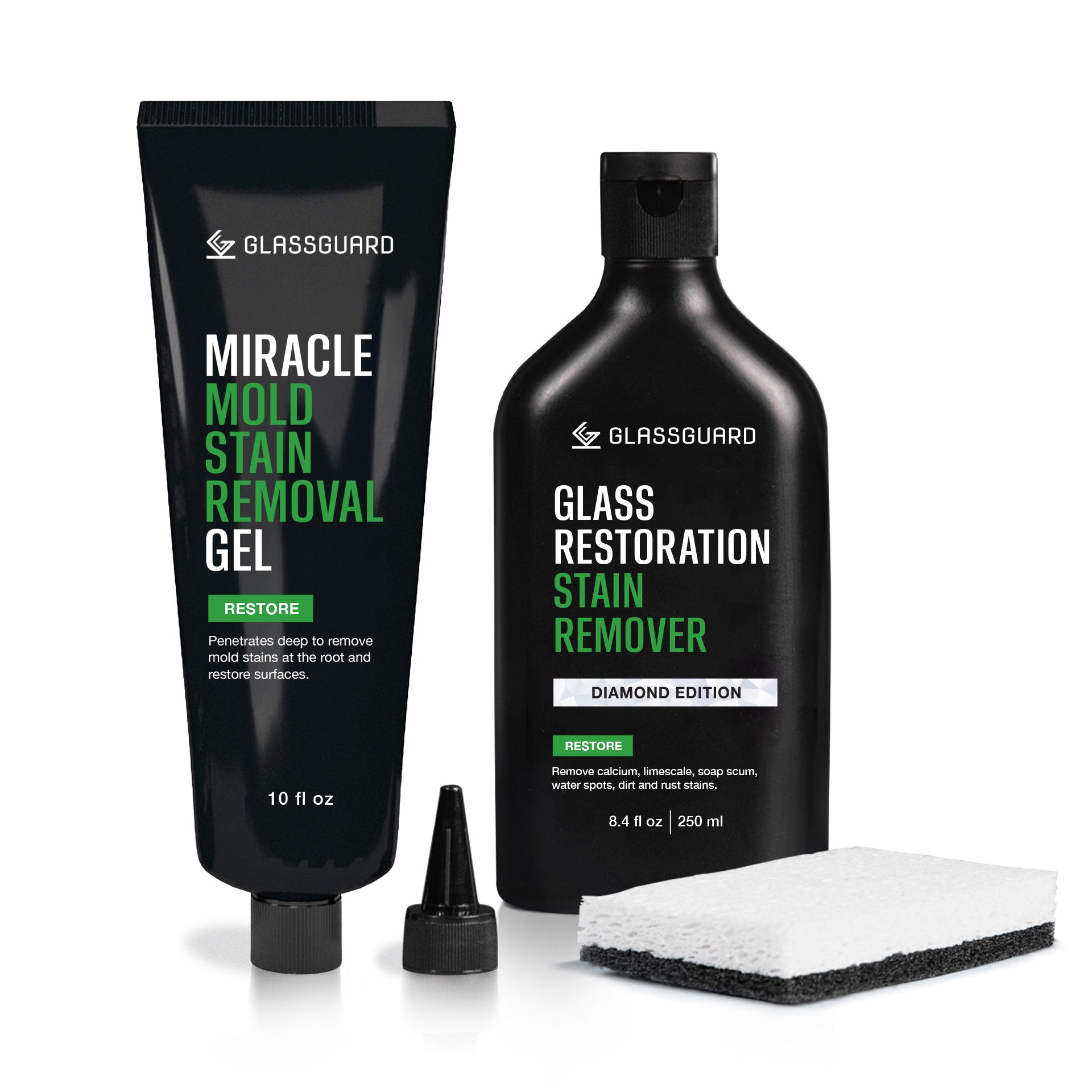 GLASSGUARD® Glass Stain & Mold Stain Remover Kit