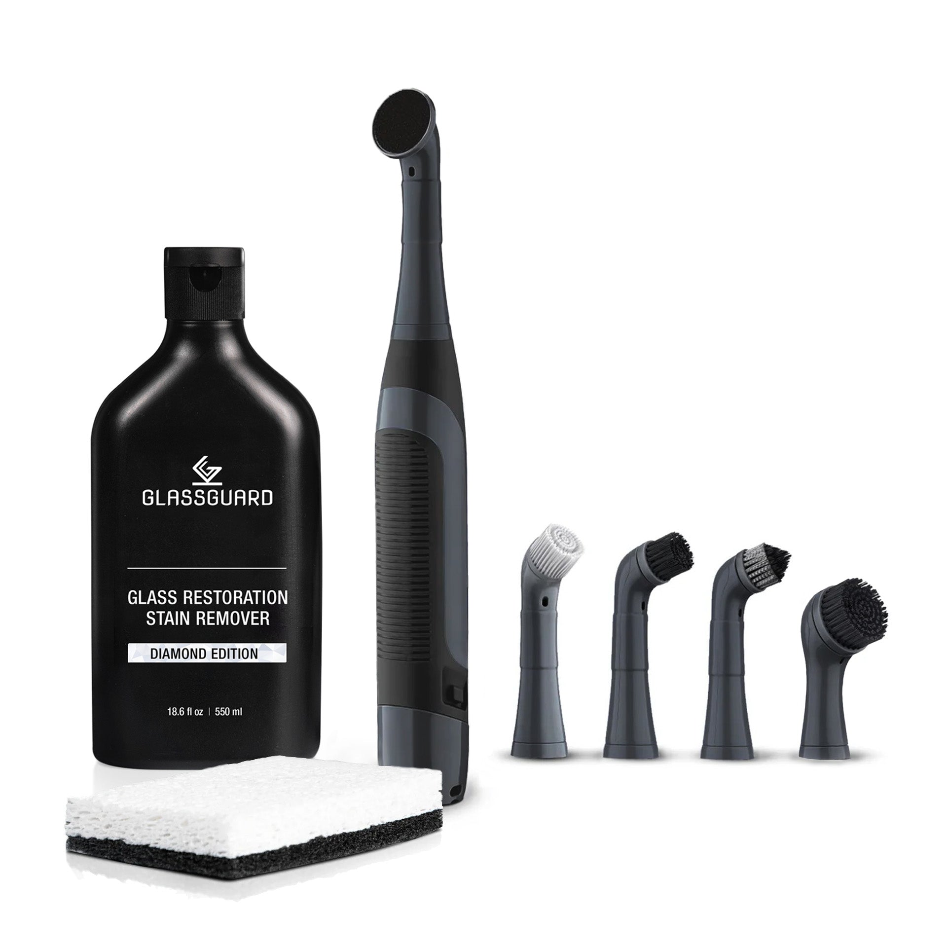 GLASSGUARD® Glass Stain Remover + Electric Scrubber Bundle