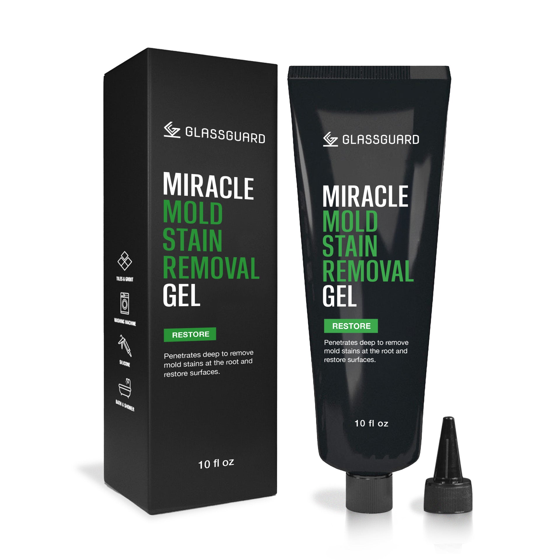 GLASSGUARD® Miracle Mold Stain Removal Gel for Washing Machines