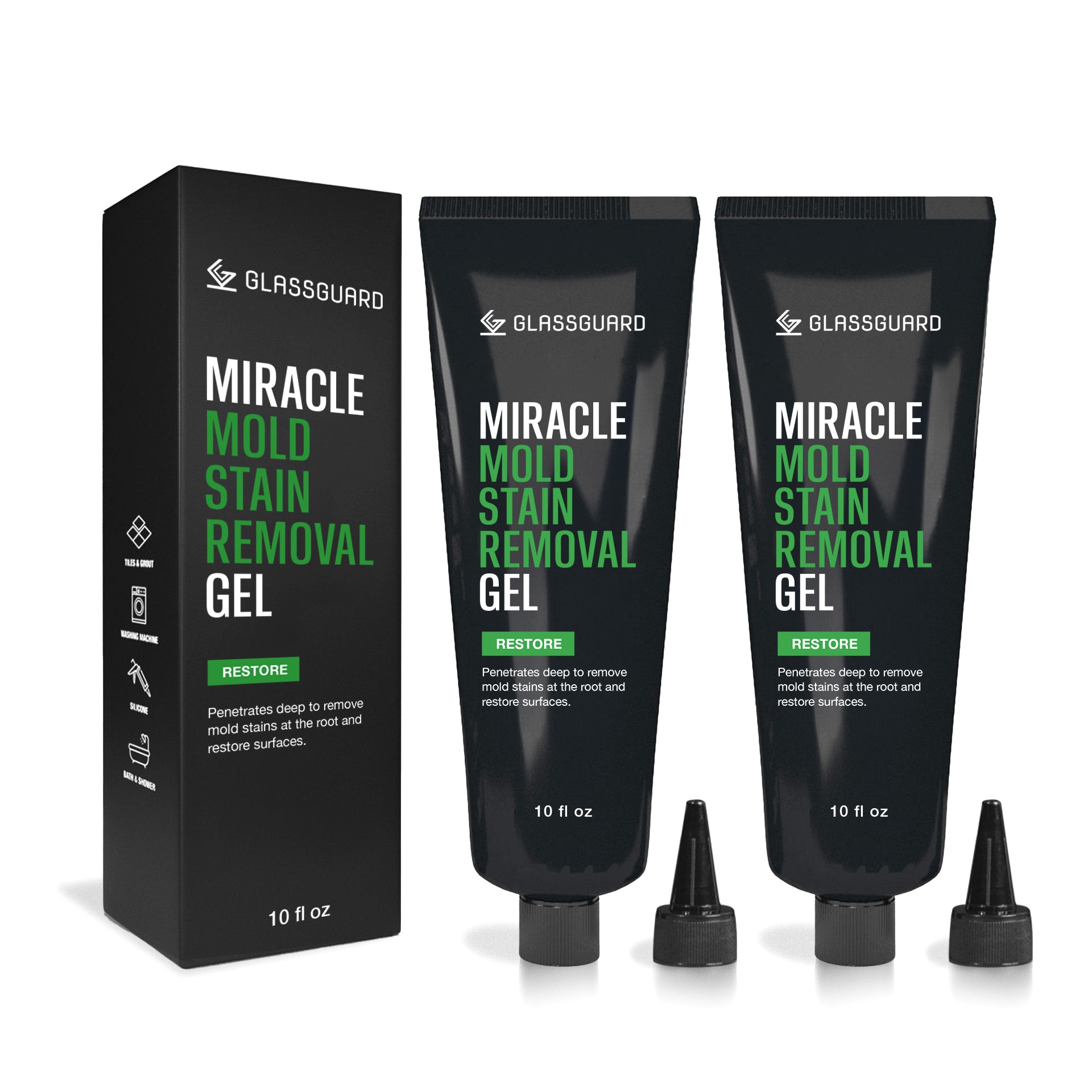 GLASSGUARD® Miracle Mold Stain Removal Gel x 2