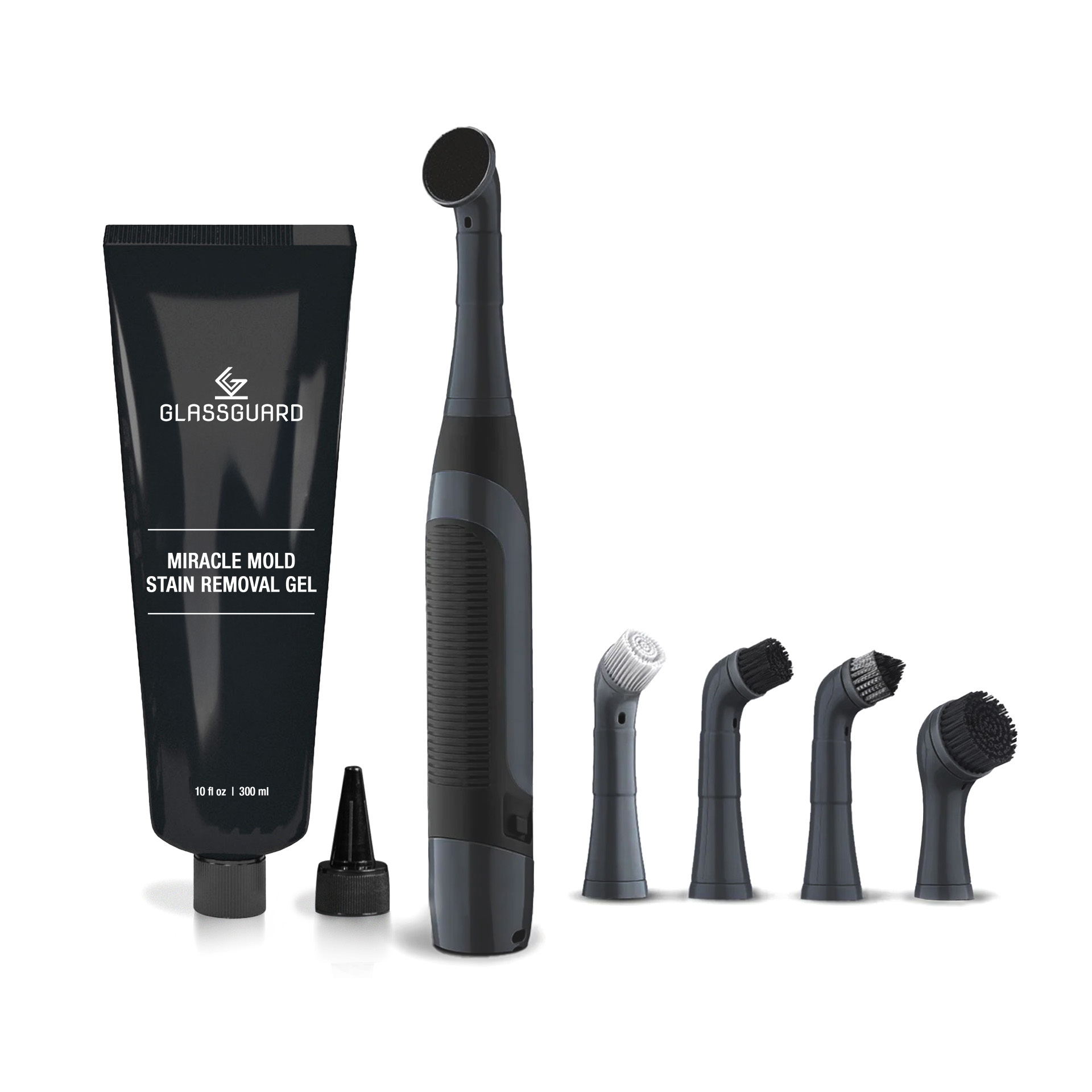 GLASSGUARD® Miracle Mold Stain Removal Gel + Electric Scrubber Bundle image